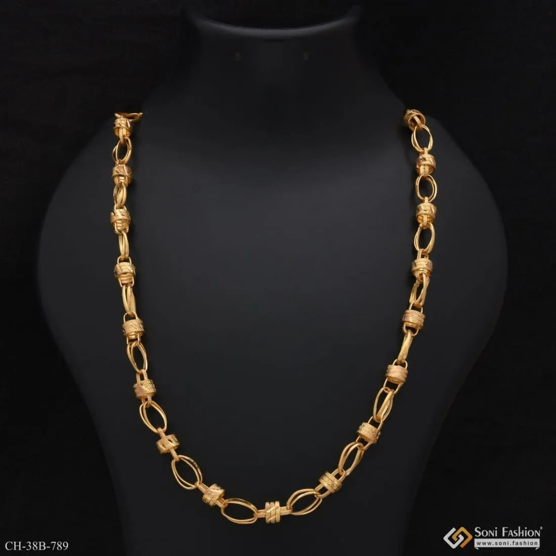 1 Gram Gold Forming Fashion-Forward Design High-Quality Chain for Men - Style B789