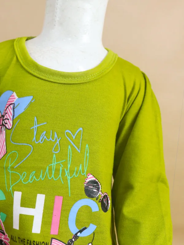 1Yr - 4Yrs Chic Green Suit For Girls RG GS43