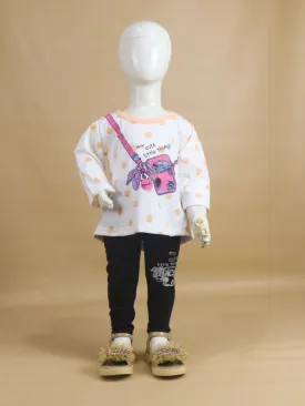 1Yr - 4Yrs Cute Light Yellow Suit For Girls RG GS44