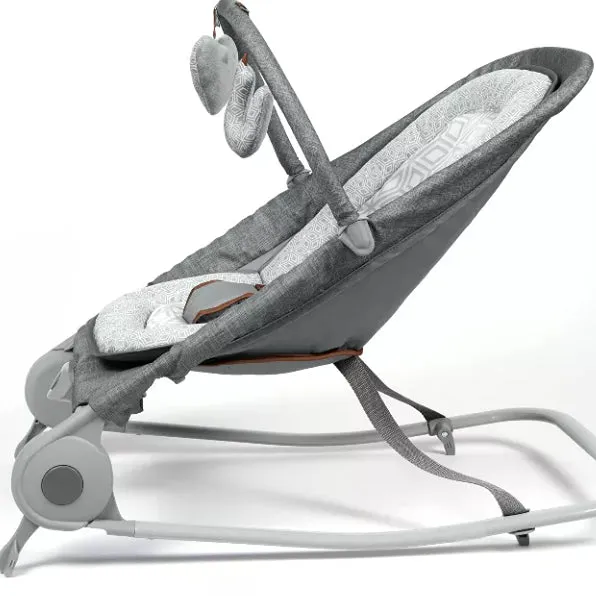 2-in-1 Bouncer & Rocker Duo - Heather Gray