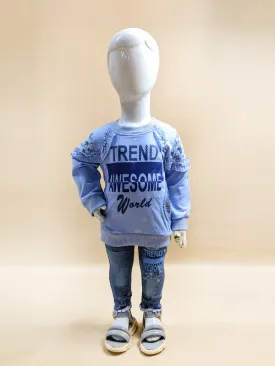 2Yr - 5Yrs Trend Blue Suit For Girls BG GS71