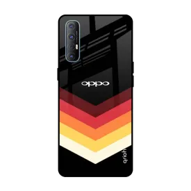 Abstract Arrow Pattern Glass Case For Oppo Reno 3 Pro