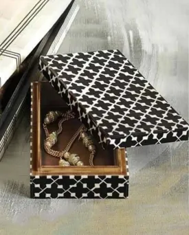 Allure Inlay Wooden Box | 7 x 4 x 2.5 Inches