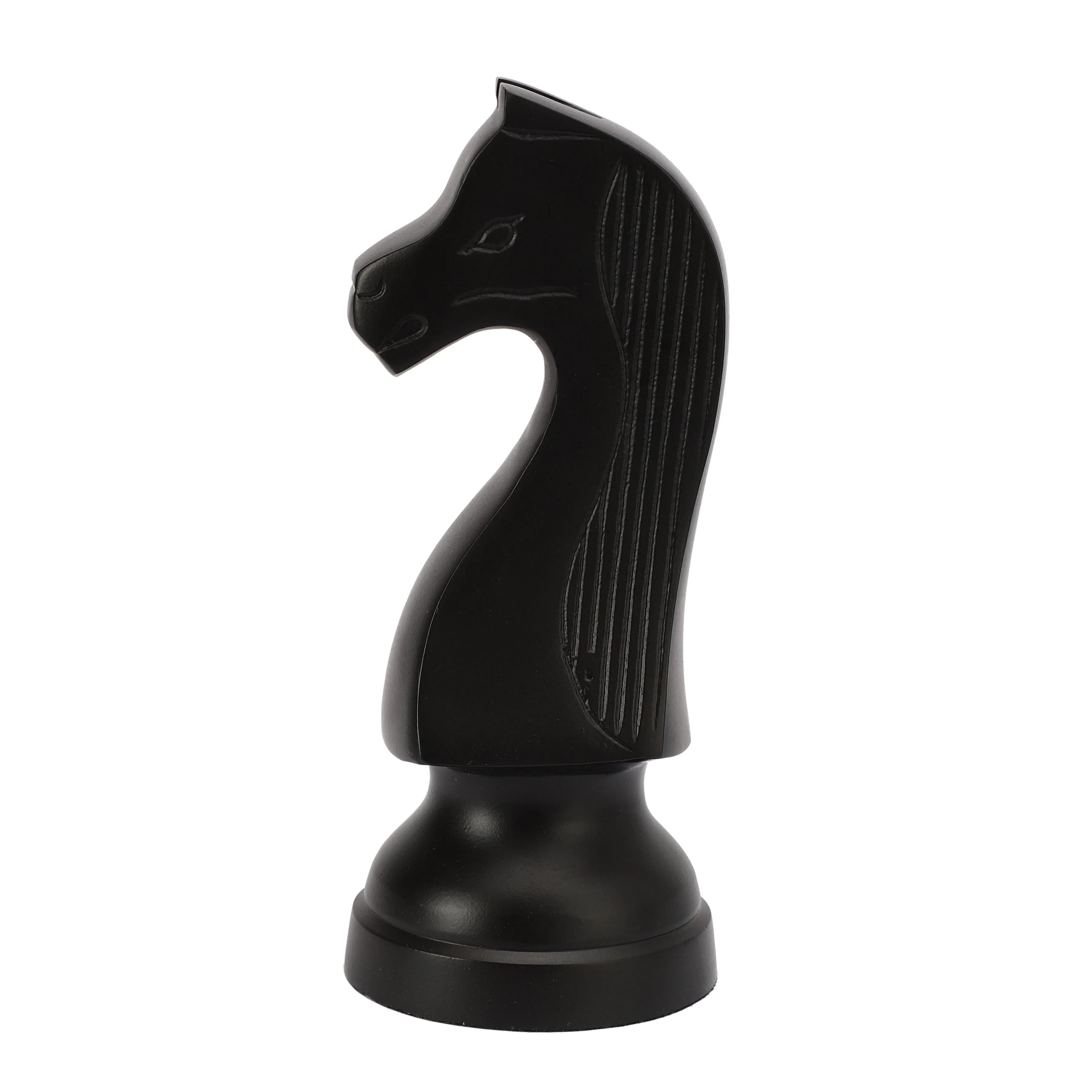 Aluminium Black Chess Horse For Table Decor | Decorative Unique Gifting Showpiece
