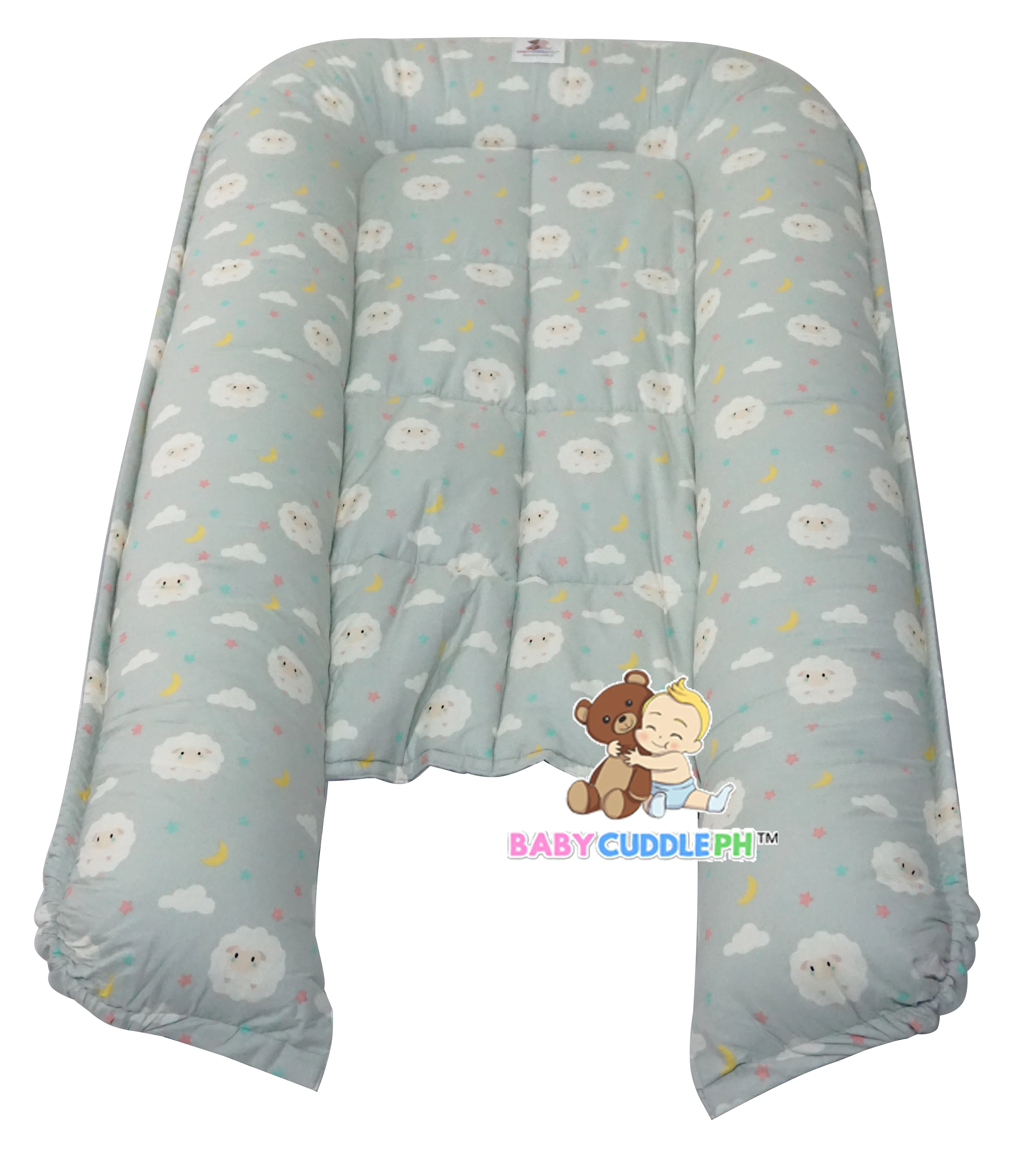 Baby Sheep in Light Gray (Limited Edition) - Bed and Head Pillow