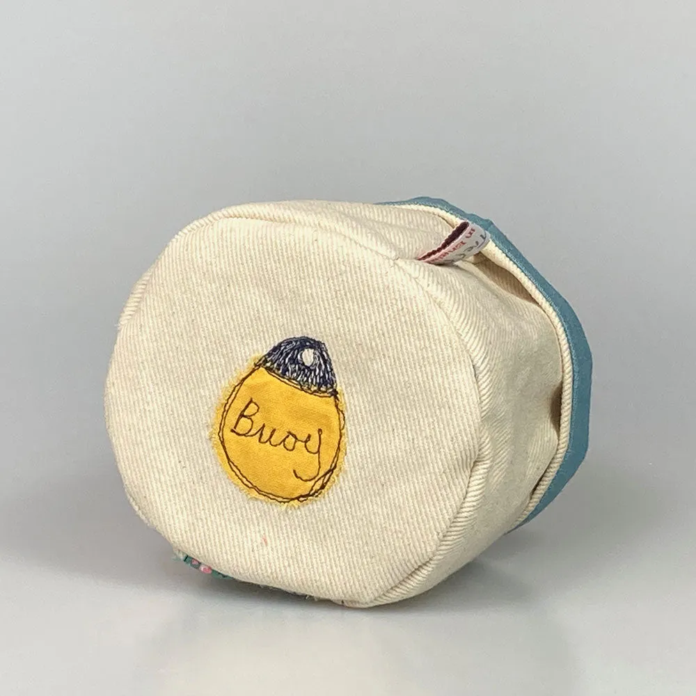 bather embroidered mini art pot