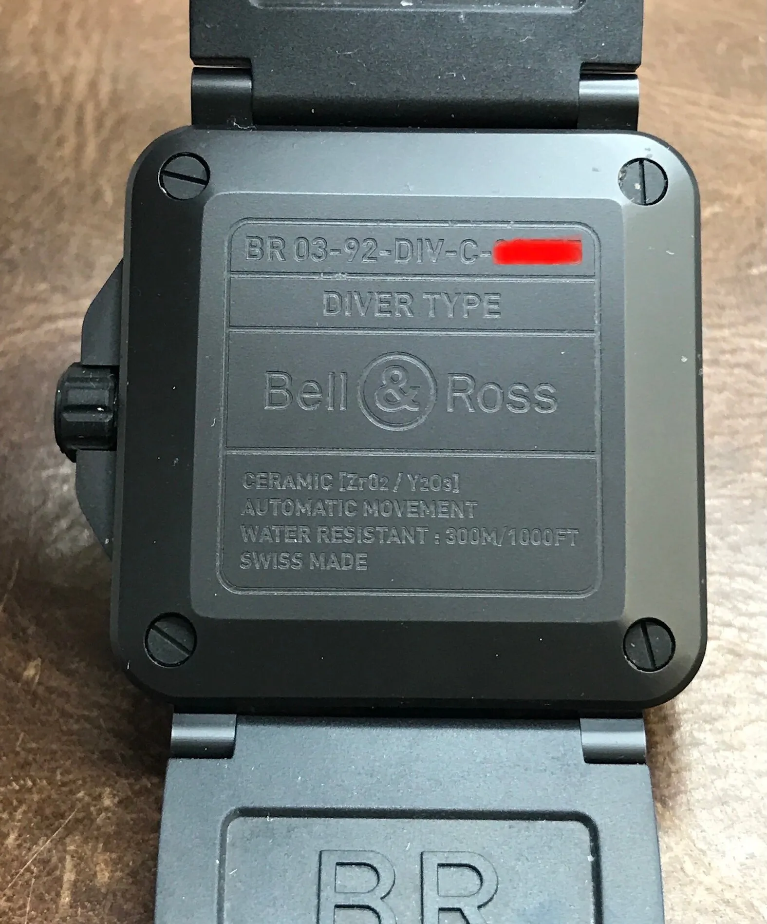 Bell & Ross BR 03-92 DIVER BLACK MATTE BR03-92-Diver Black Dial Automatic Men's Watch