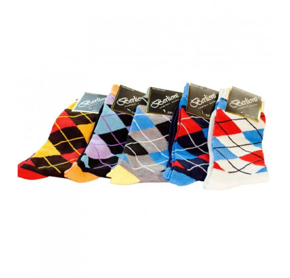 Berlioni Argyle Dress Socks 155301