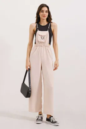 BGD Women Hanging Gardener Overalls - Beige - Avondale