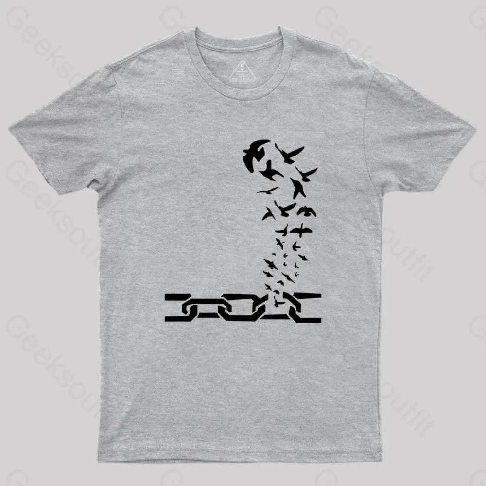 Birds Fly Out of The  Shackles T-Shirt