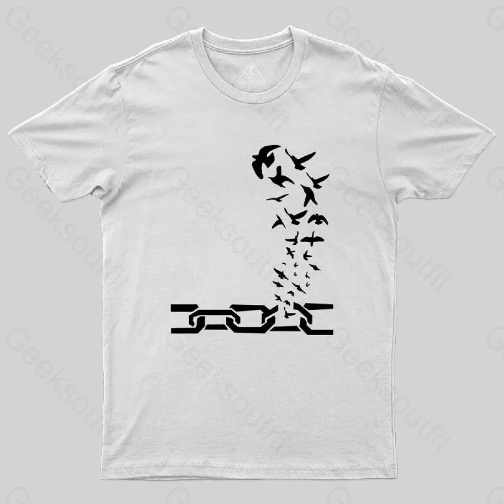 Birds Fly Out of The  Shackles T-Shirt