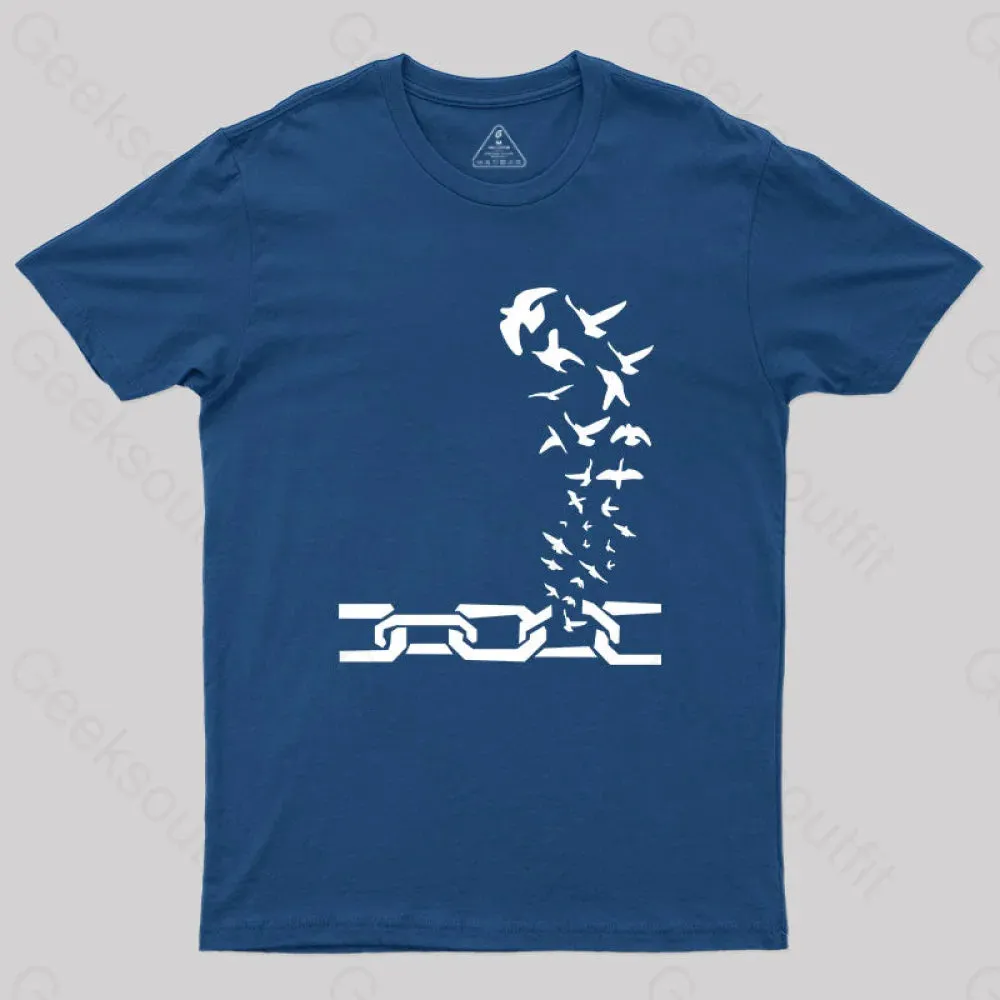 Birds Fly Out of The  Shackles T-Shirt