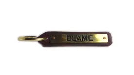 Blame Leather Key Chain