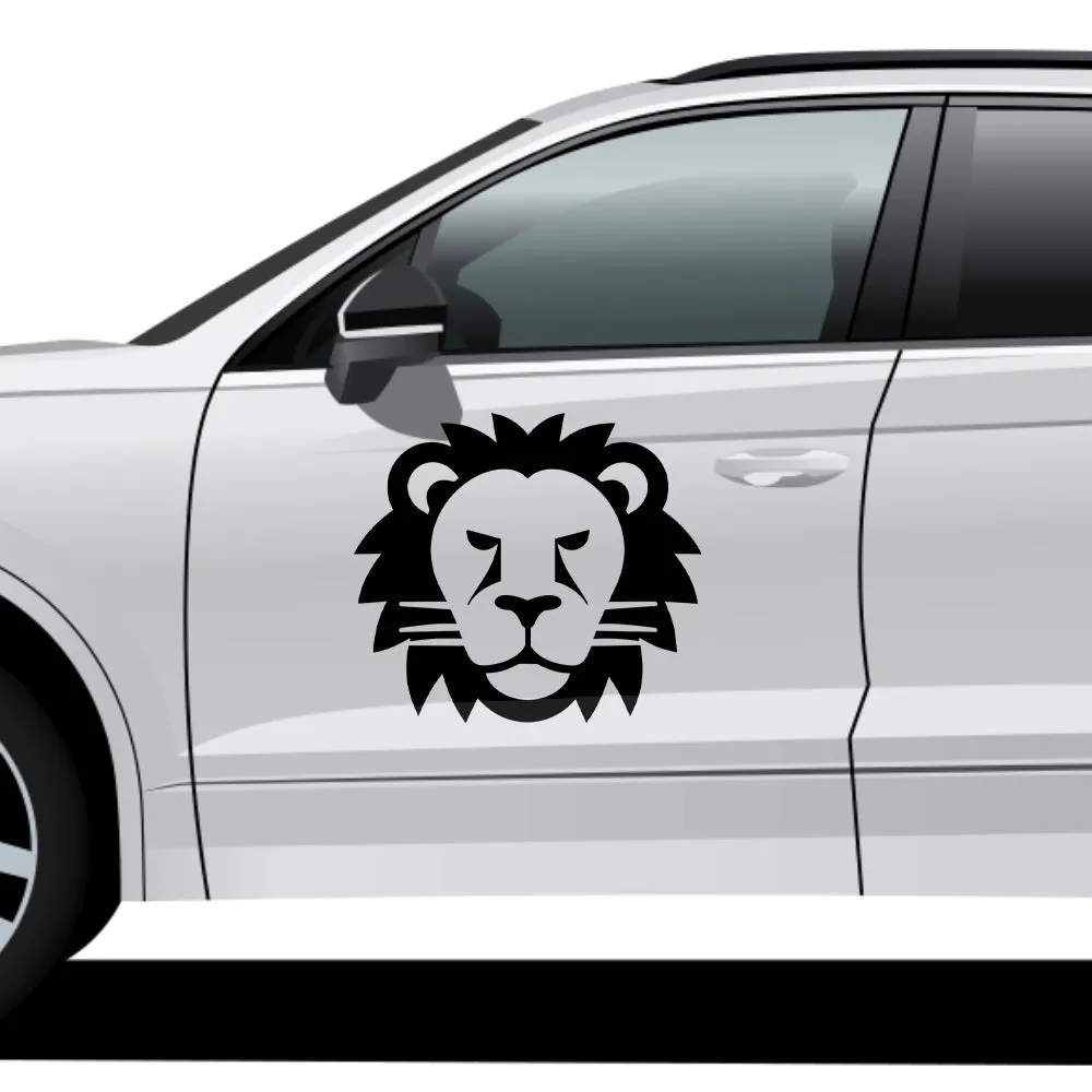 Blocky Lion Vector Design
