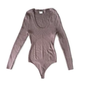 Bodysuit By Abercrombie And Fitch In Brown, Size: L