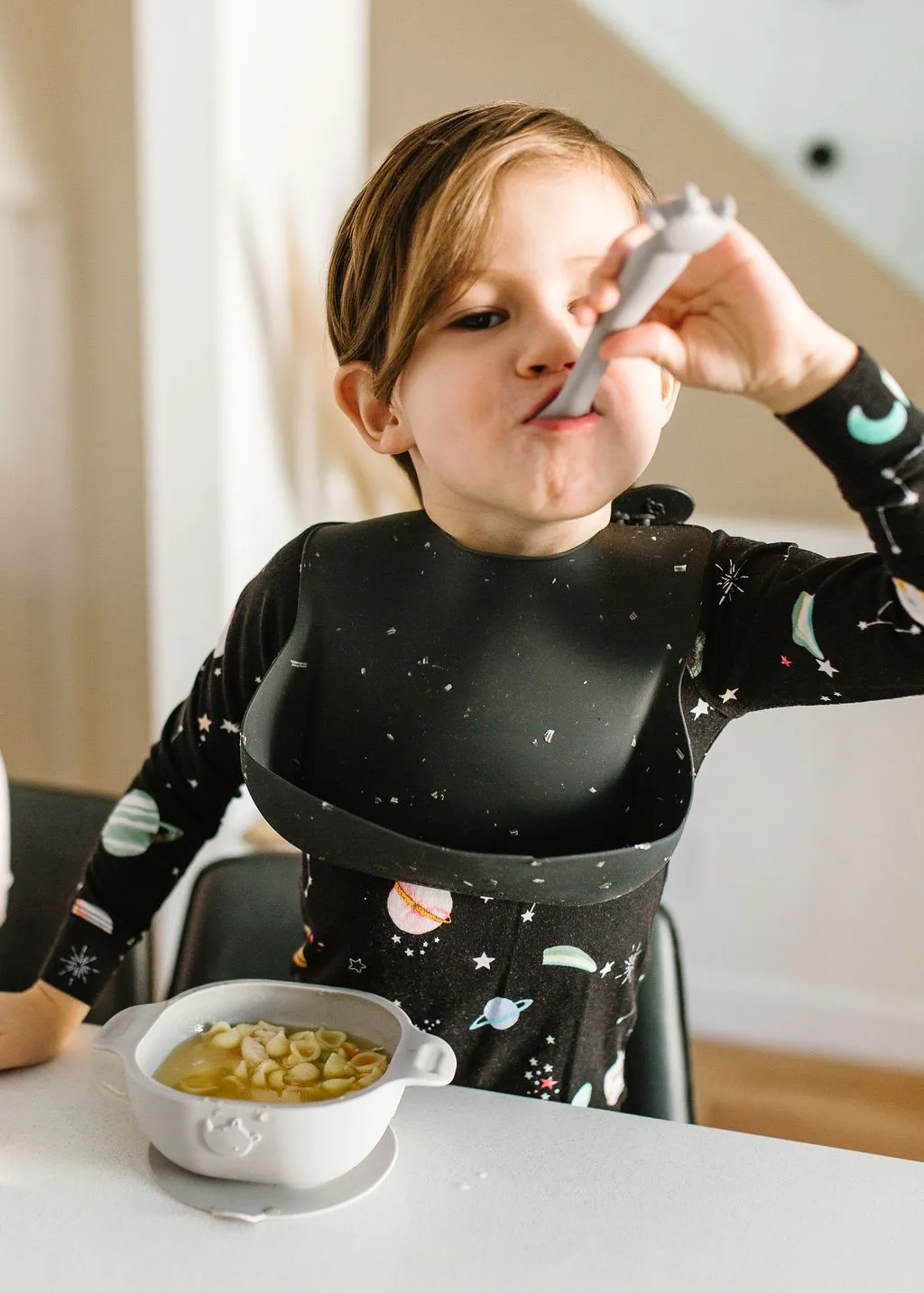 Born to be Wild Silicone Snack Bowl - Silver Grey