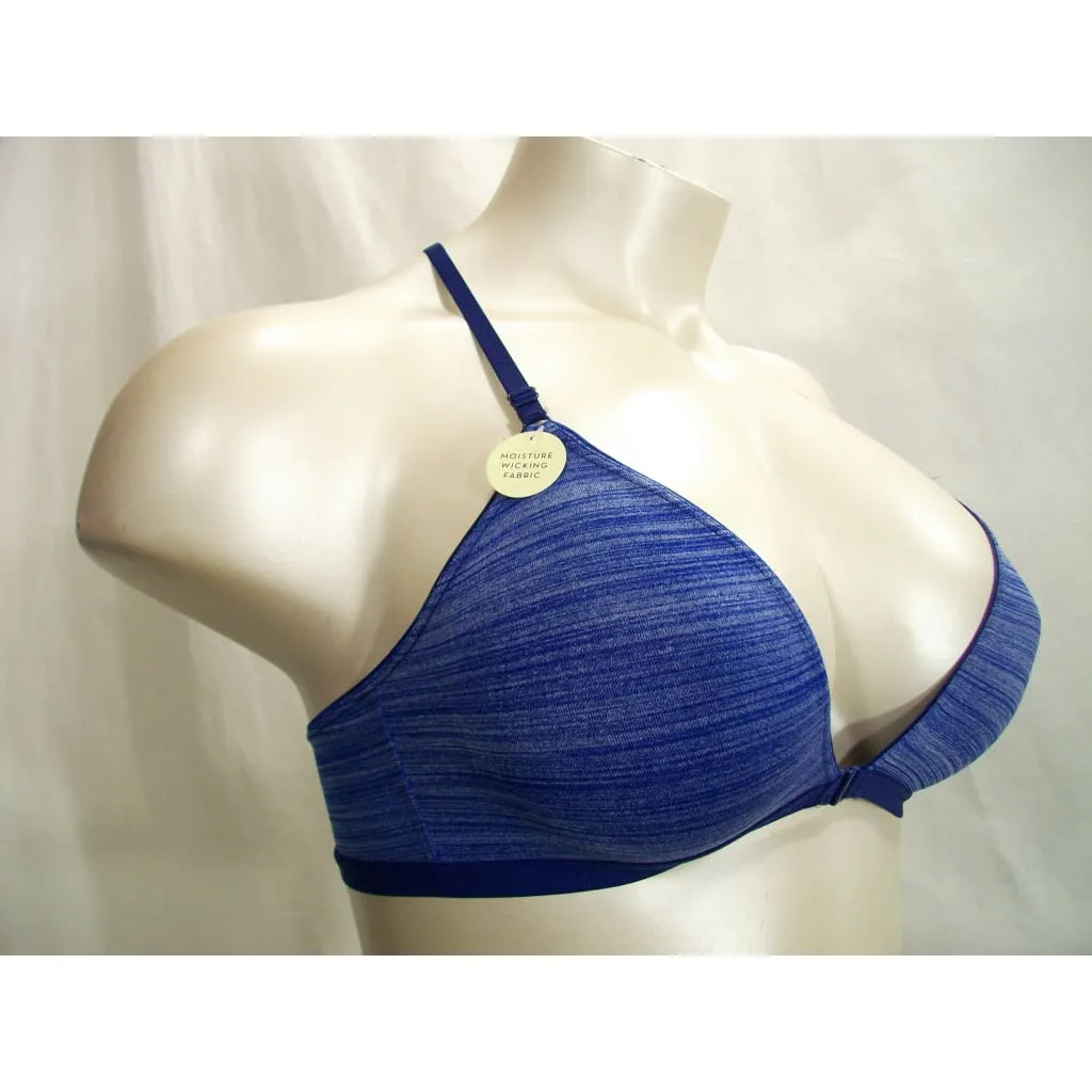 b.tempt'd 916258 by Wacoal Spectator Front Close Bralette MEDIUM Blue NWT