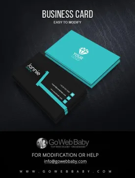 Business Card for Diamond Store For Website Marketing