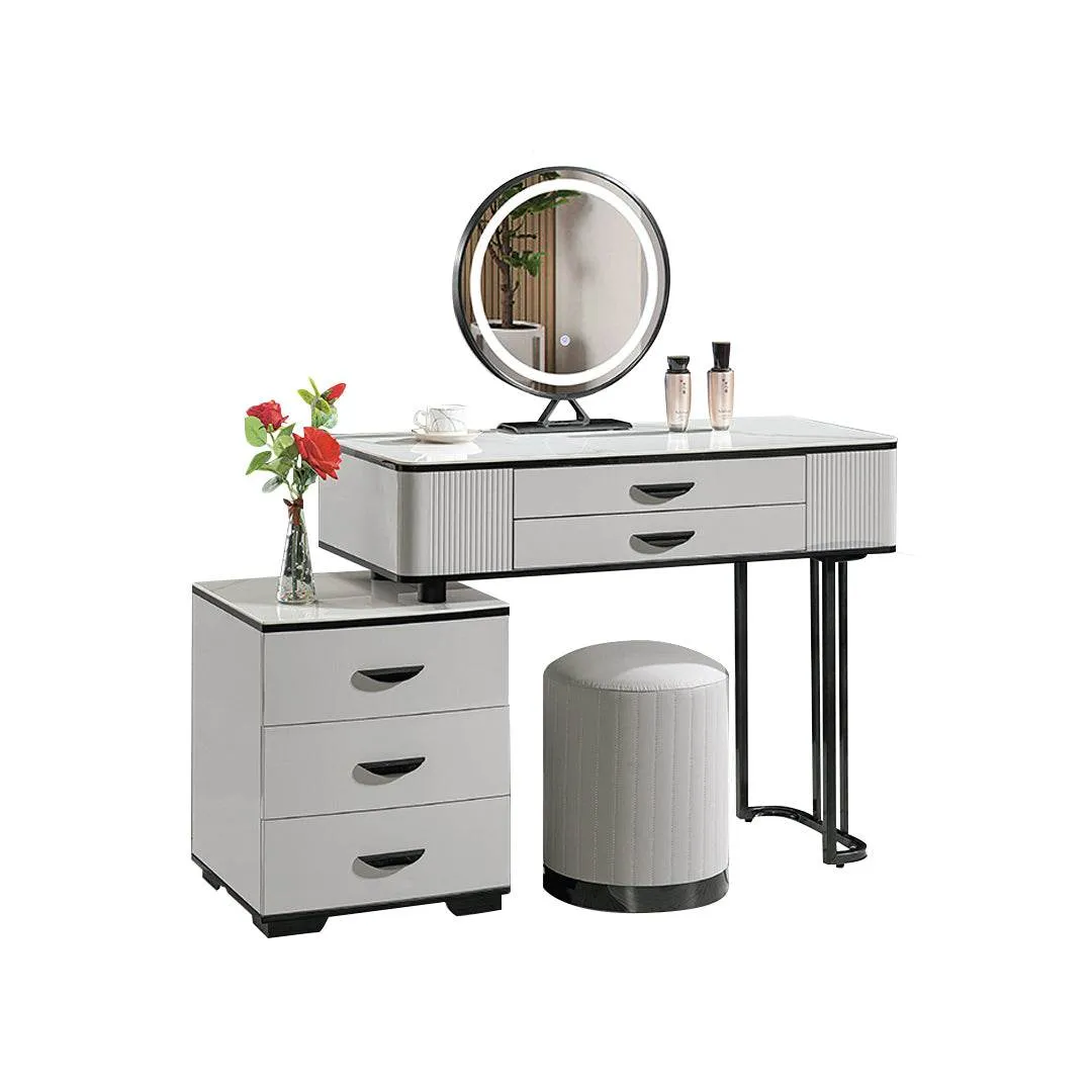 Cassian Extendable Dressing Table with Sintered Stone Top