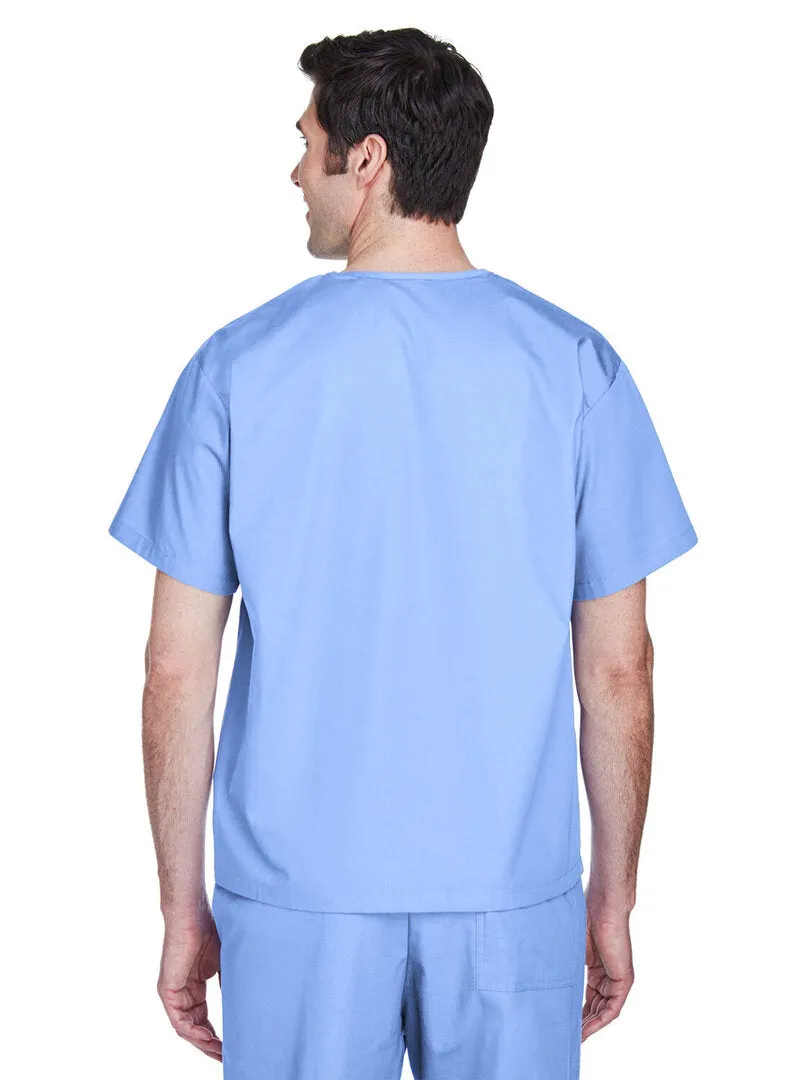 Ceil Blue Harriton Adult Restore 4.9 oz. Scrub Top