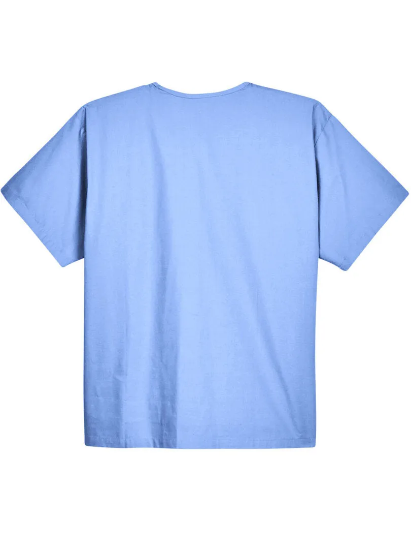 Ceil Blue Harriton Adult Restore 4.9 oz. Scrub Top