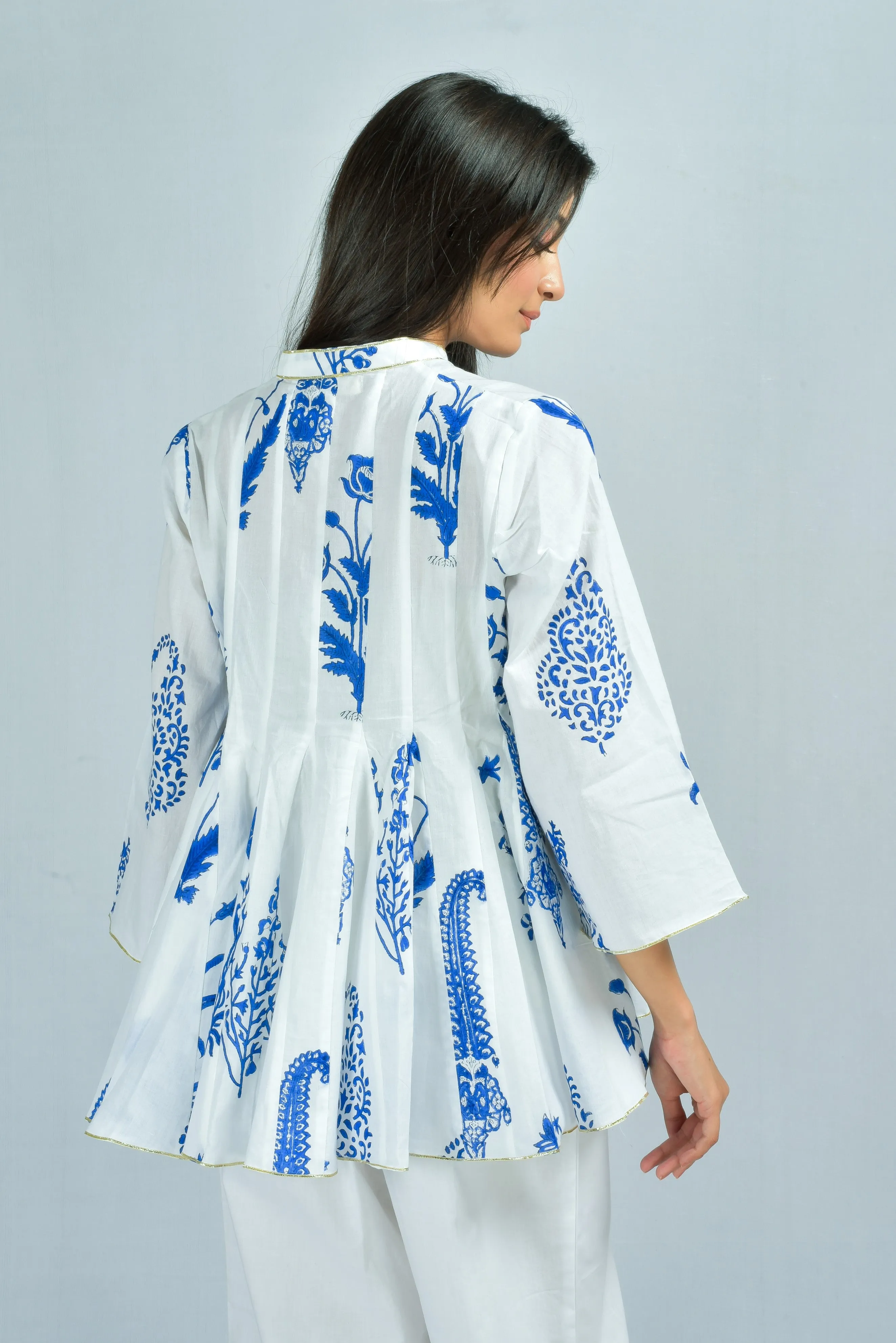 CHANDANI KALI TOP Jaykirti Block Print