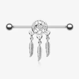 Classic Dreamcatcher Steel Industrial Barbell