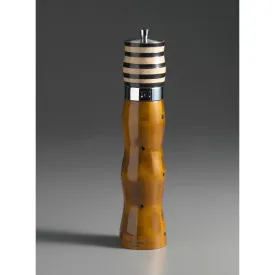 Combination in Natural Wood, Black, and White Wooden Salt and Pepper Mill Grinder Shaker by Robert Wilhelm of Raw Design