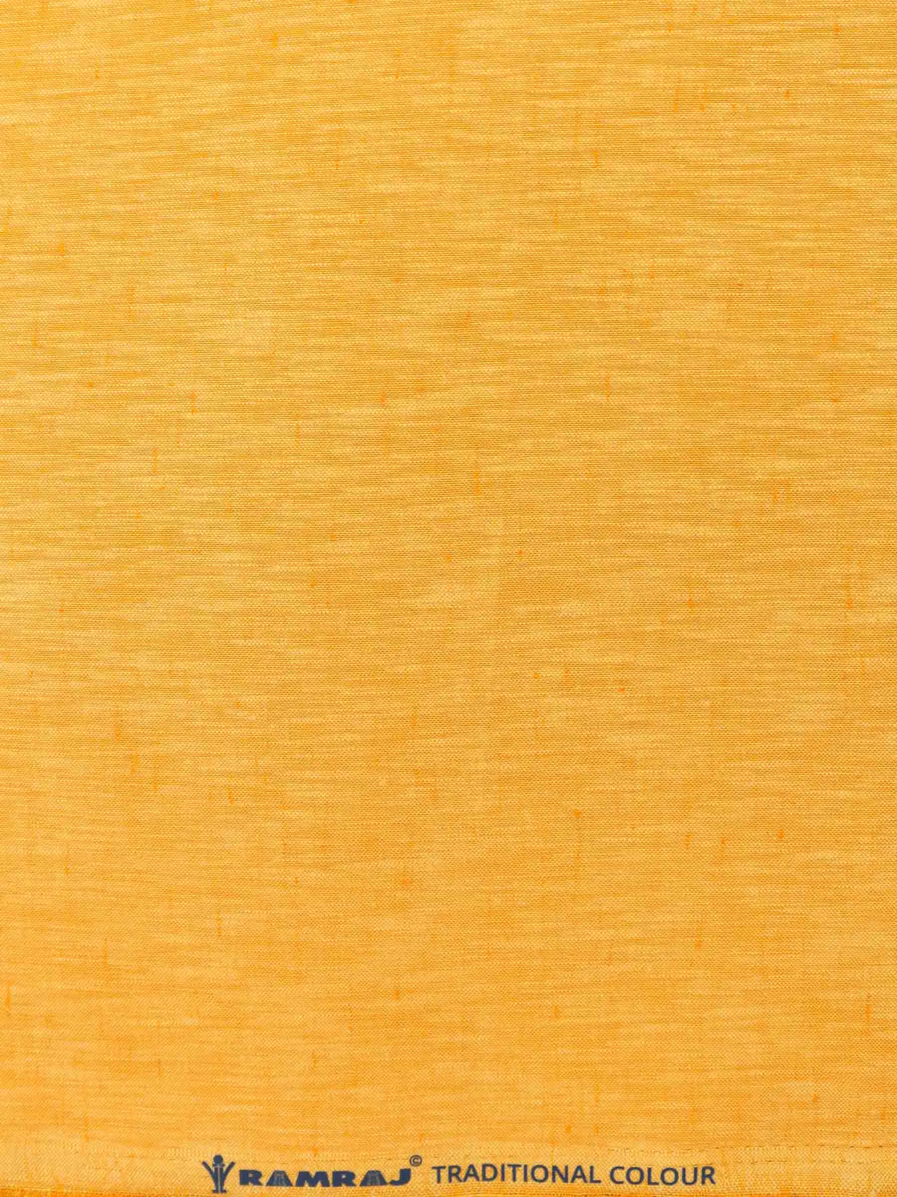 Cotton Rich Yellow Self Design Shirt Fabric Infinity
