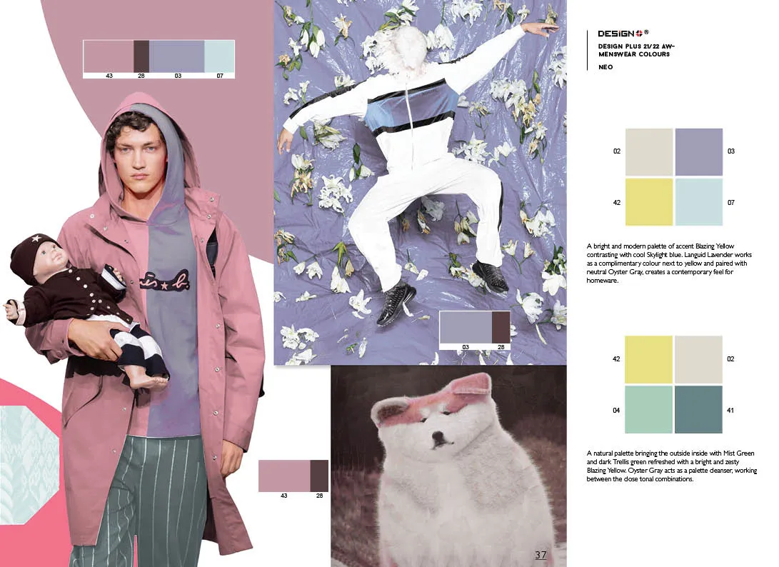 DESIGN PLUS MENSWEAR COLOURS AW2021/22