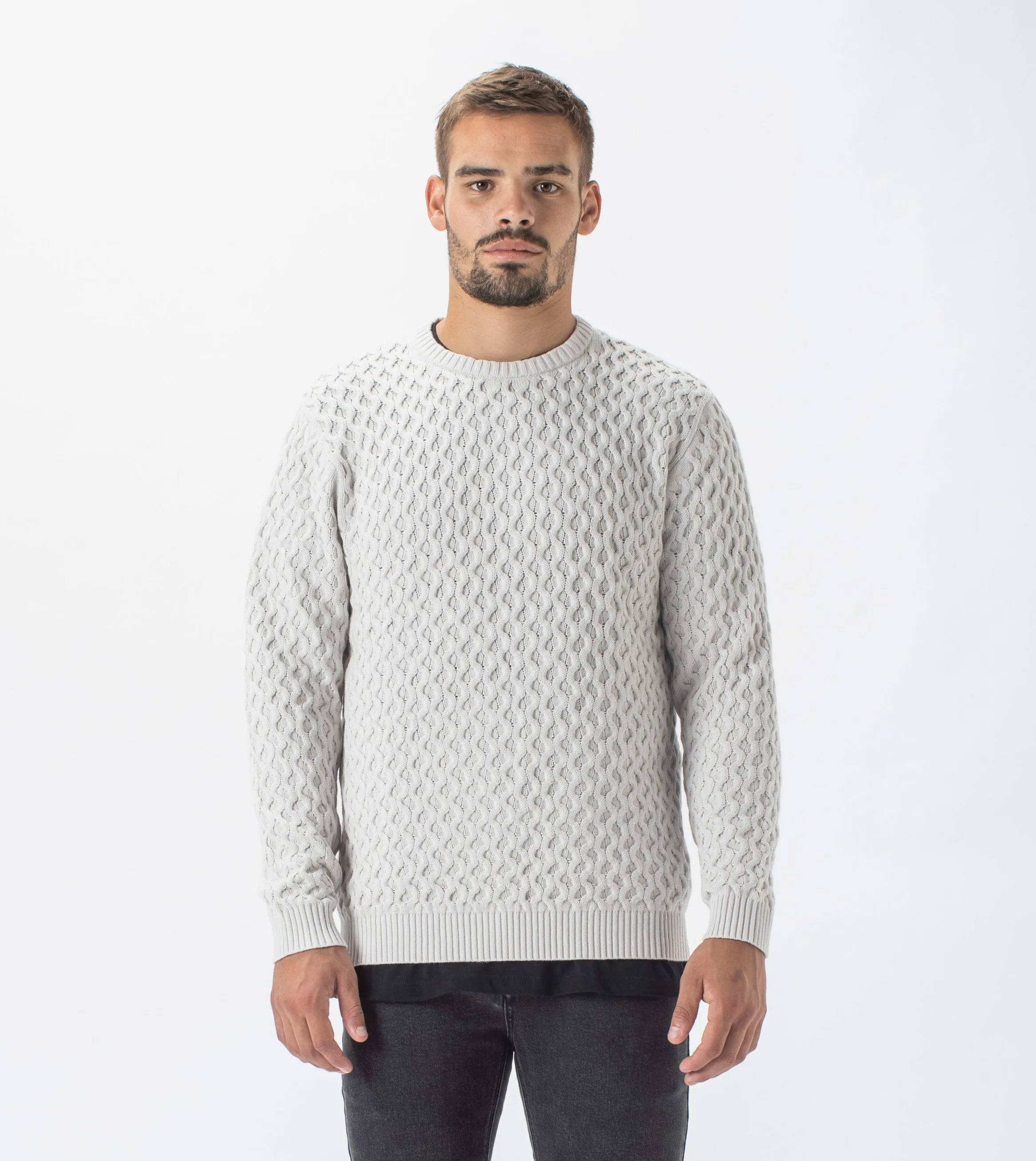 Diamond Crew Knit Frost