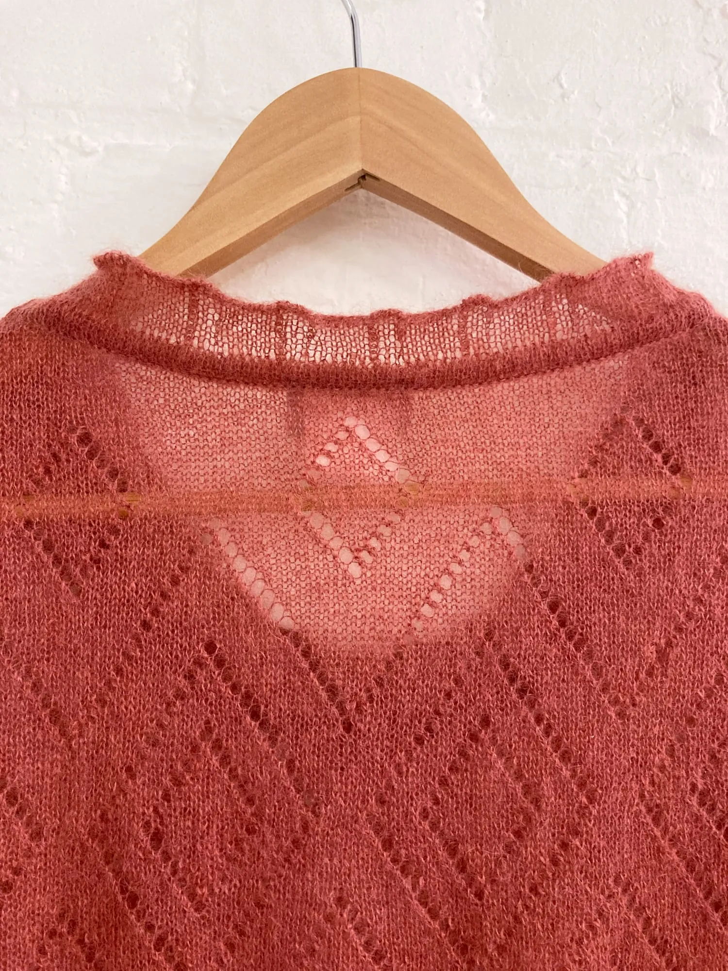 Dries van Noten 1980s - 1990s mohair blend short sleeve knit