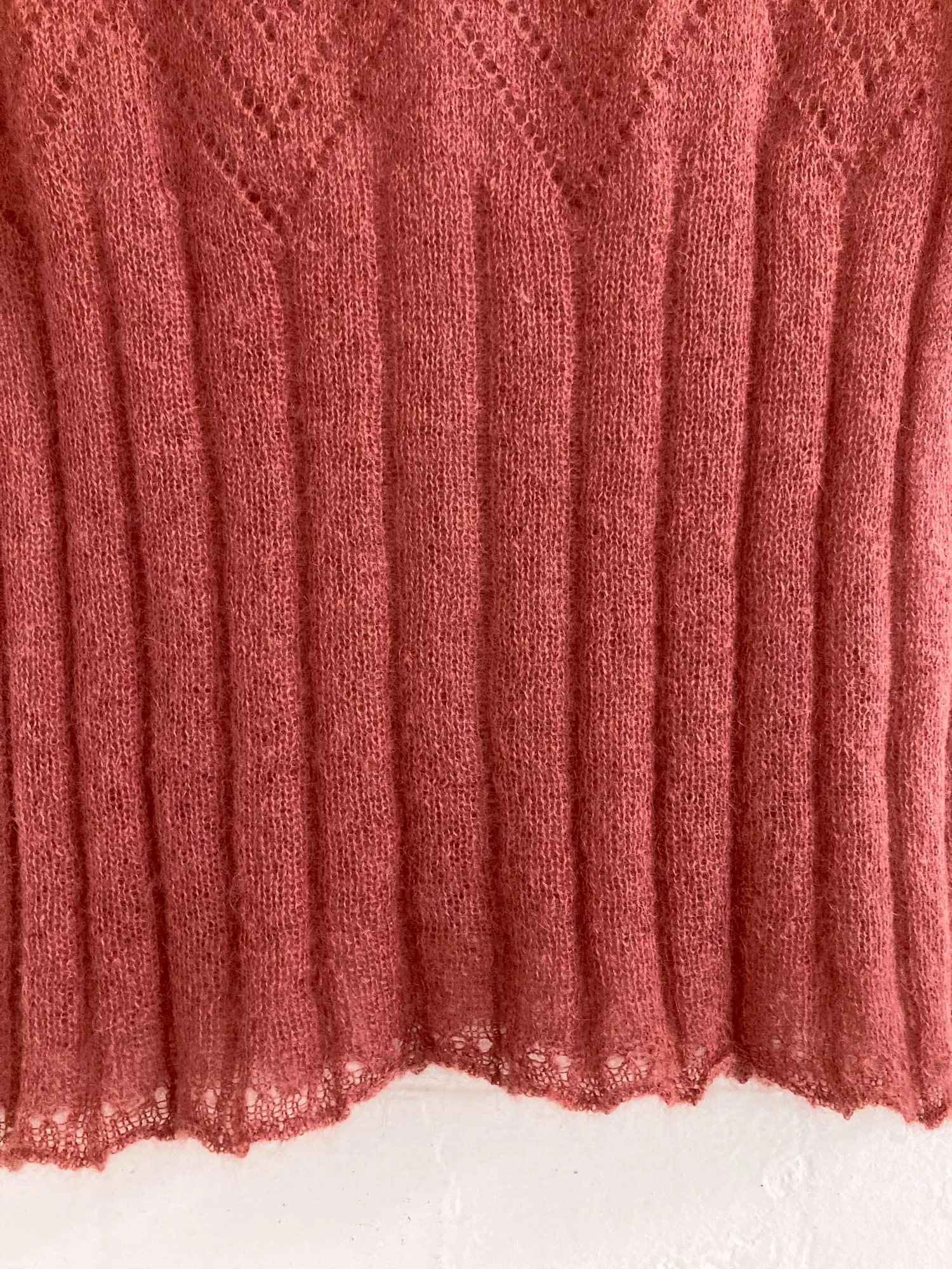 Dries van Noten 1980s - 1990s mohair blend short sleeve knit