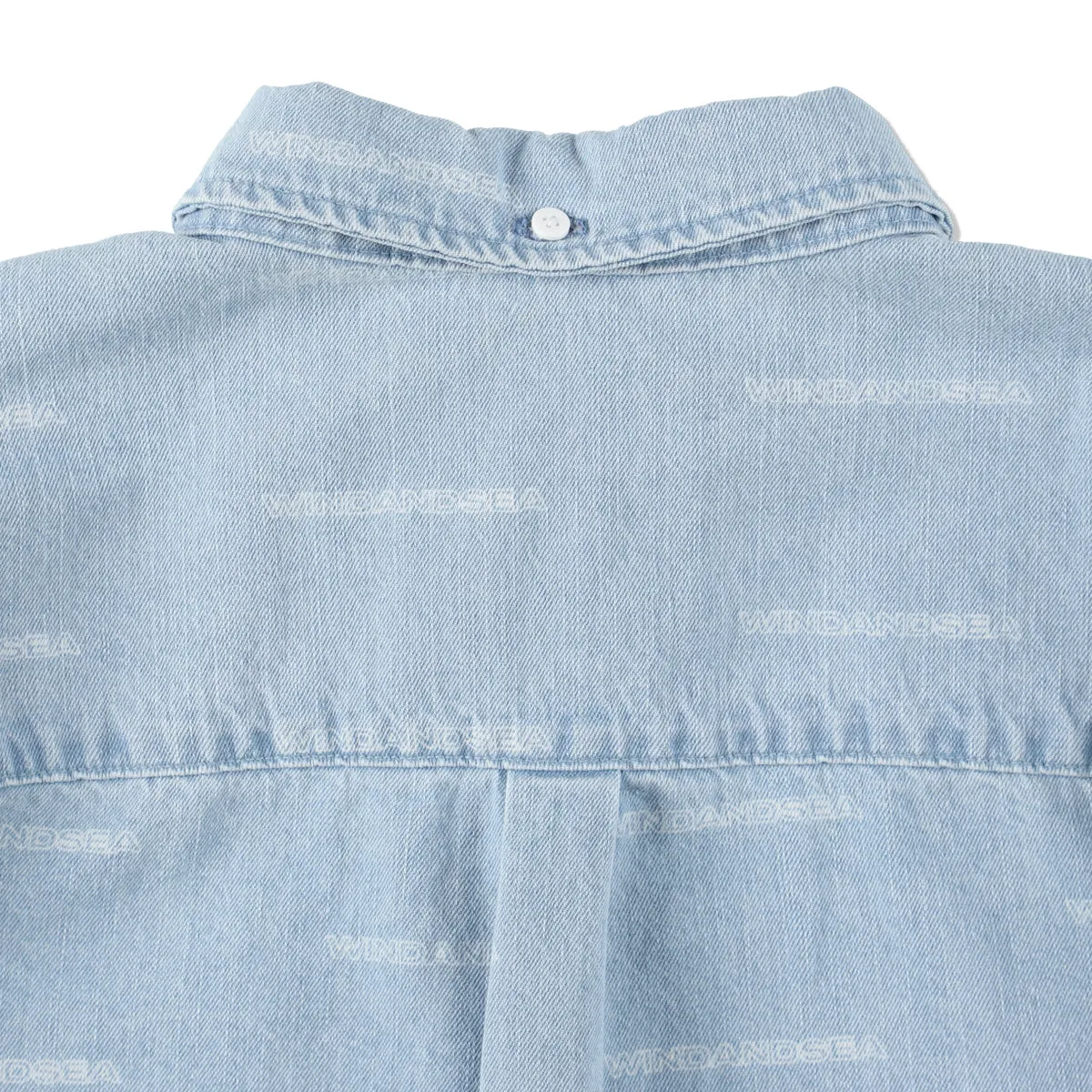 EDGE LOGO DENIM SHIRT / SAX