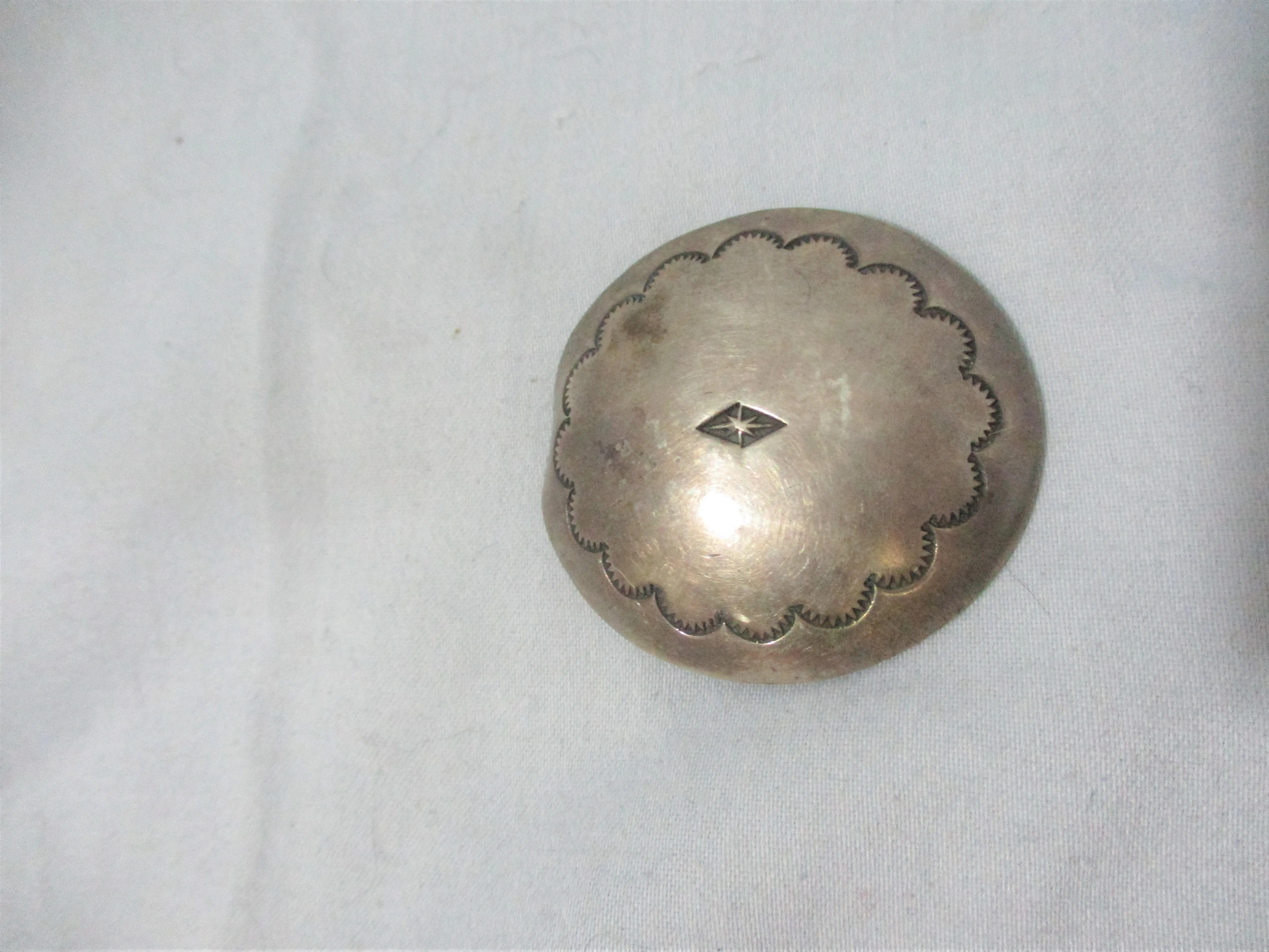 Embossed Southwestern Silver FETISH BELT BUCKLE Native Boho Statement