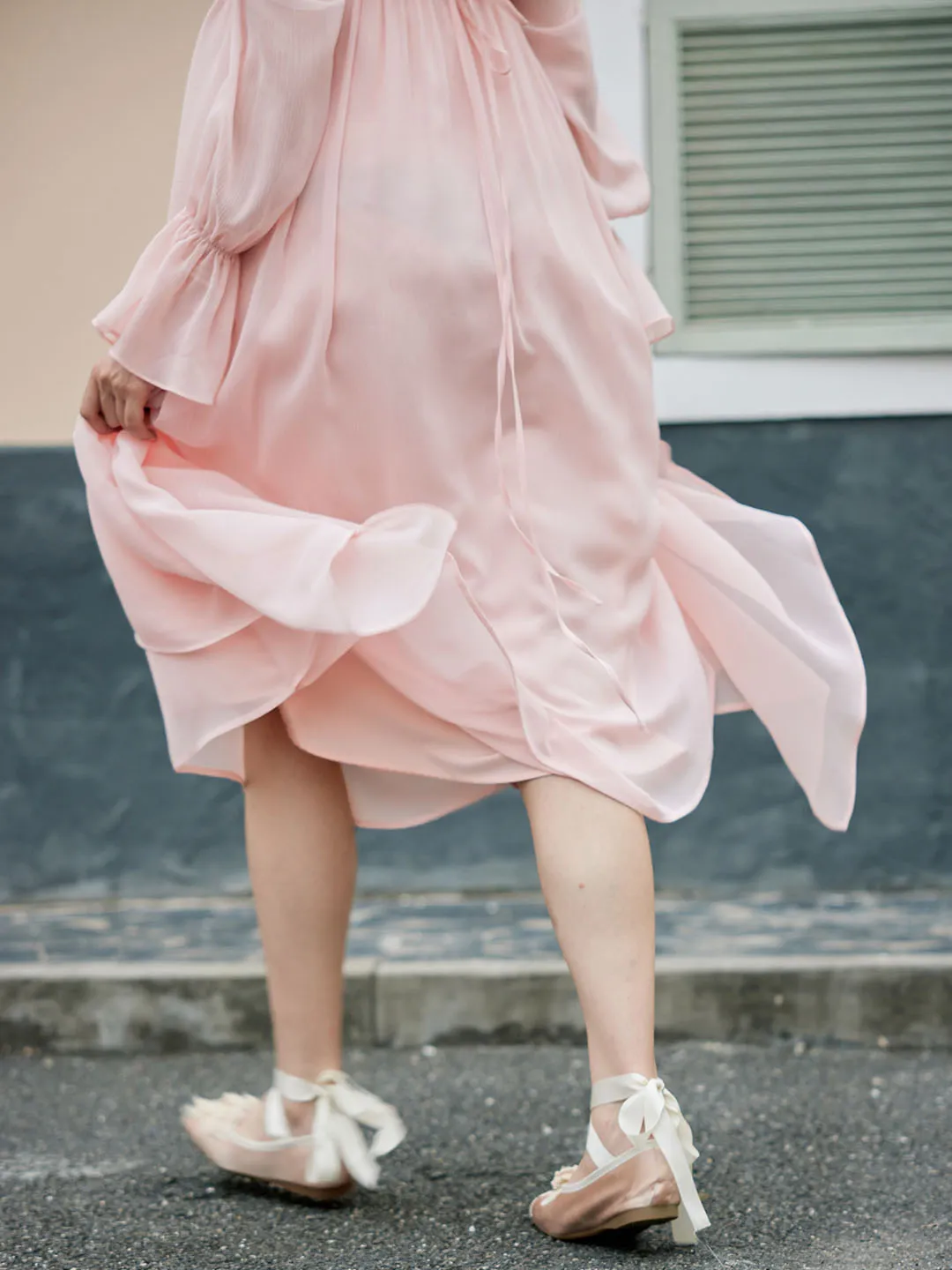 【Flash Sale】Lakelyn Romantic Sweet Square Neck Pink Dress