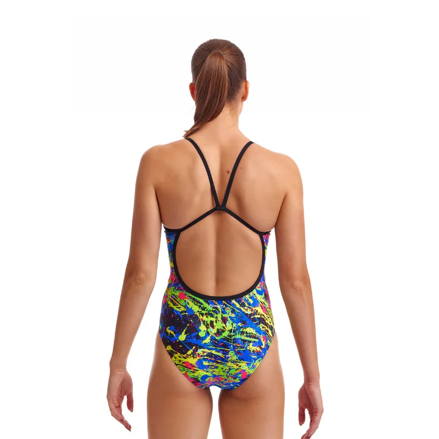 Funkita Womens Single Strap One Piece FS15L- Paint Smash