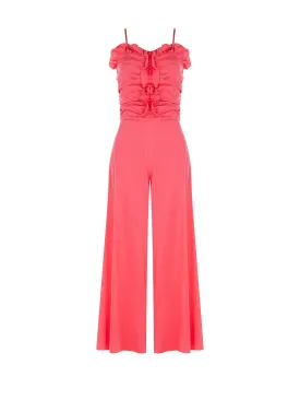 Gathered Strappy Jumpsuit