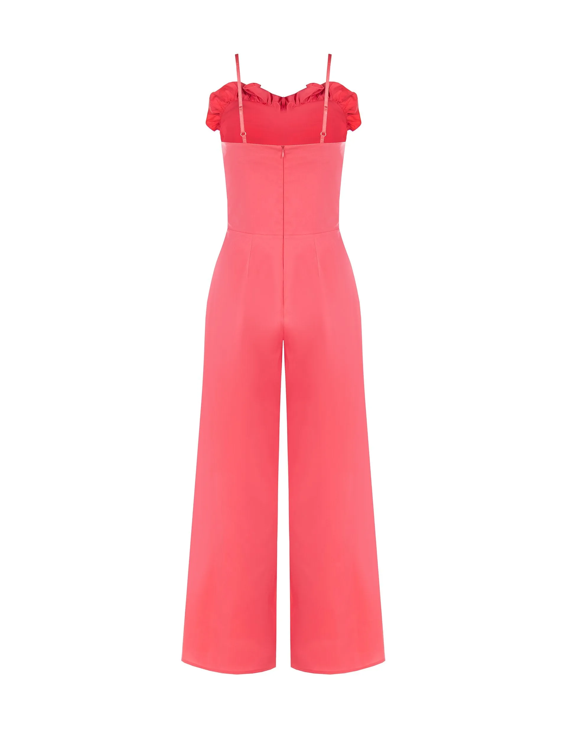 Gathered Strappy Jumpsuit