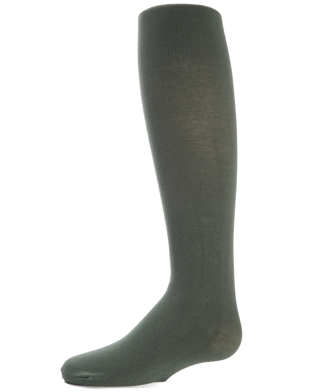 Girls' Soft Pima Cotton Opaque Tights