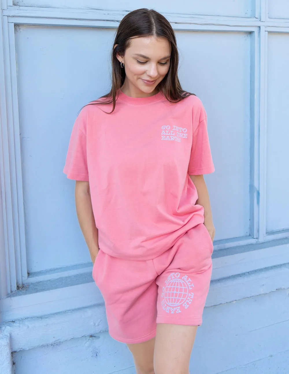 Go Into All The Earth Pink Unisex Short