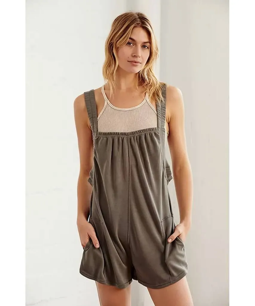 Heart Center Onesie Smoke Grey