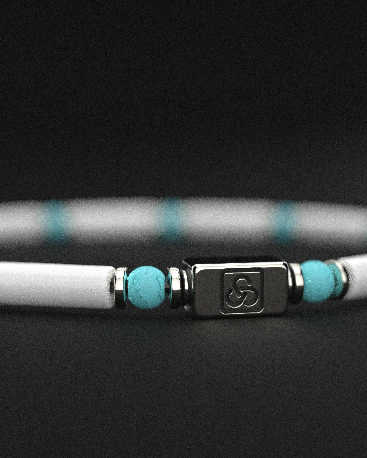 Howlite   Turquoise Bracelet 4mm | PIPE