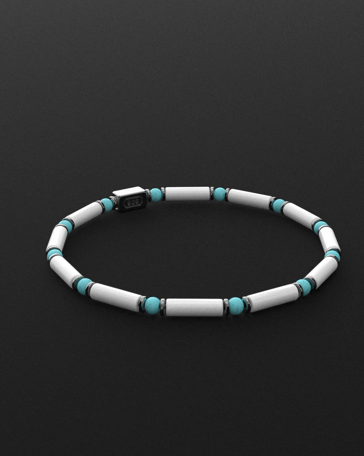 Howlite   Turquoise Bracelet 4mm | PIPE