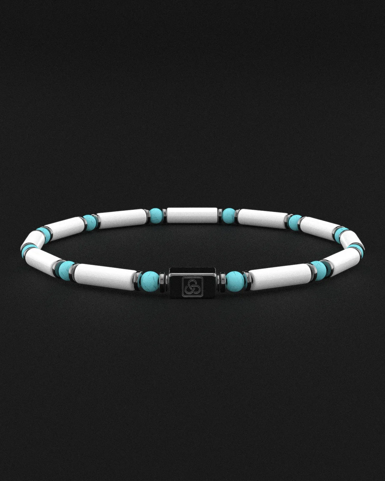 Howlite   Turquoise Bracelet 4mm | PIPE