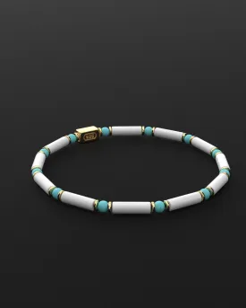 Howlite   Turquoise Bracelet 4mm | PIPE