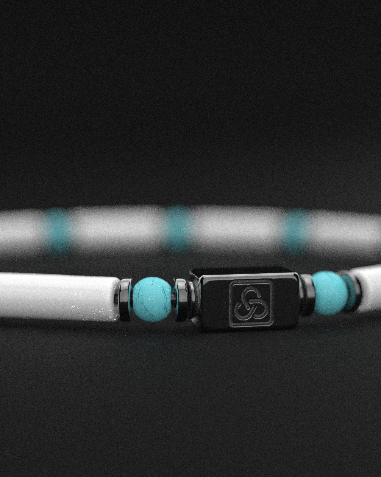 Howlite   Turquoise Bracelet 4mm | PIPE