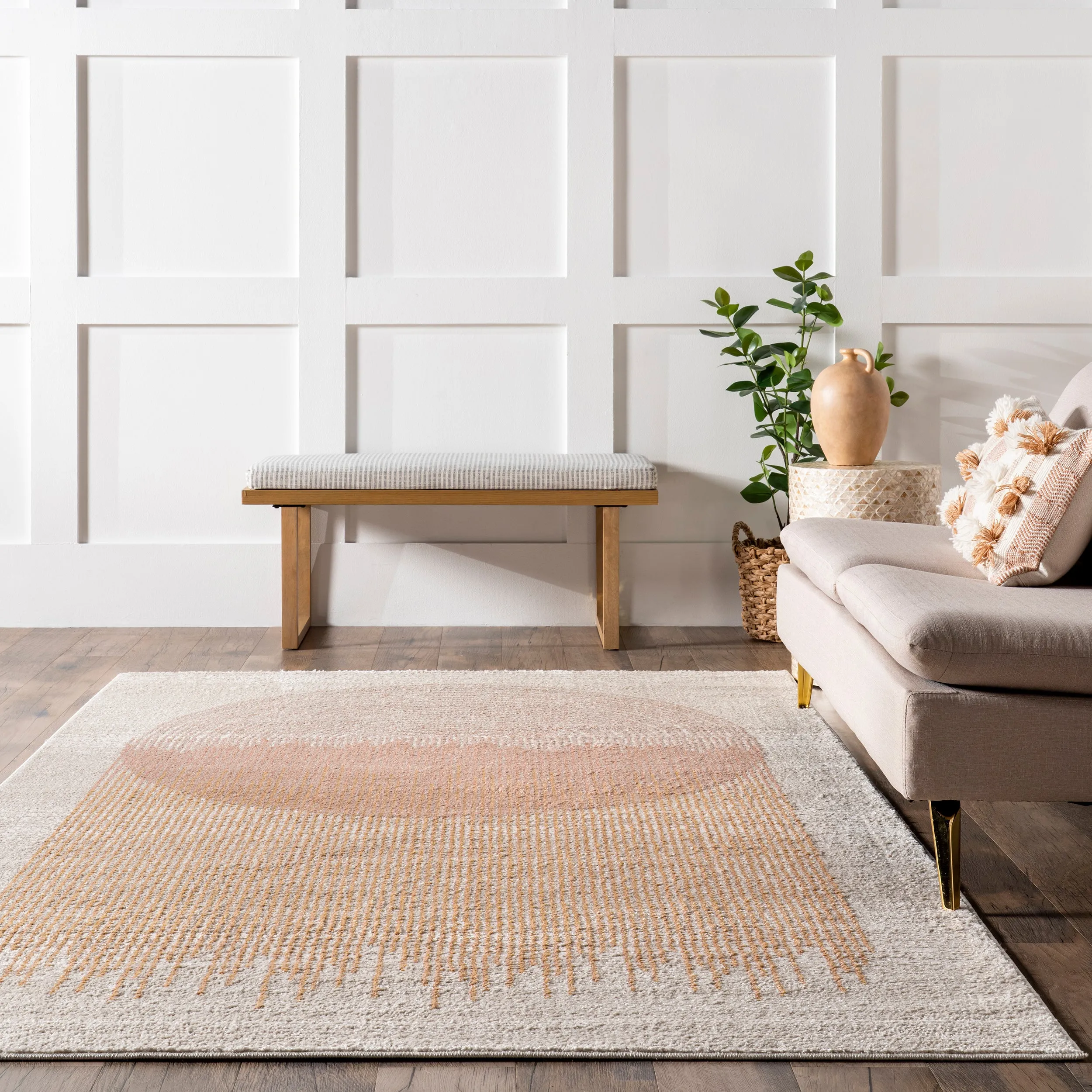 Jobelle Modern Sunray Area Rug