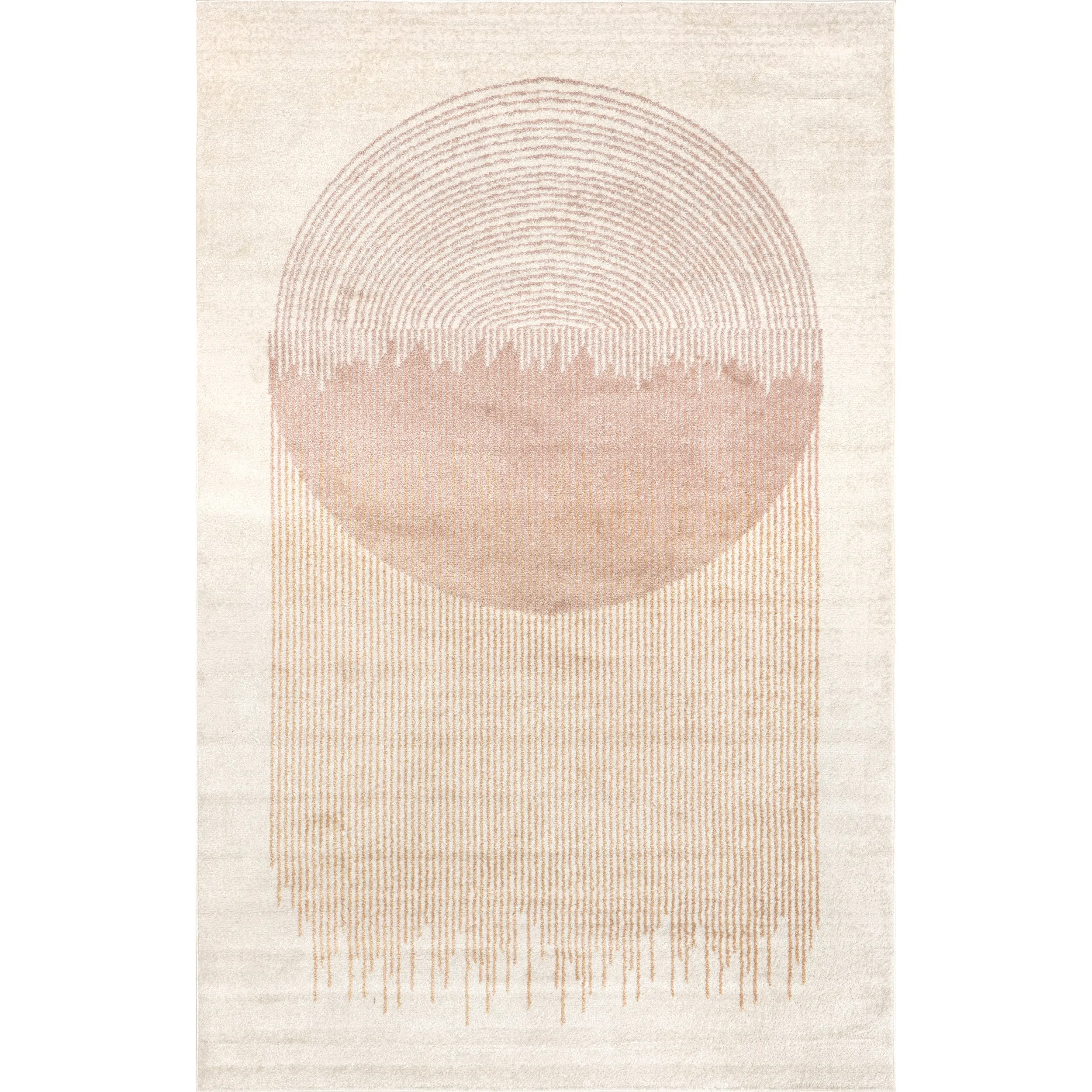 Jobelle Modern Sunray Area Rug