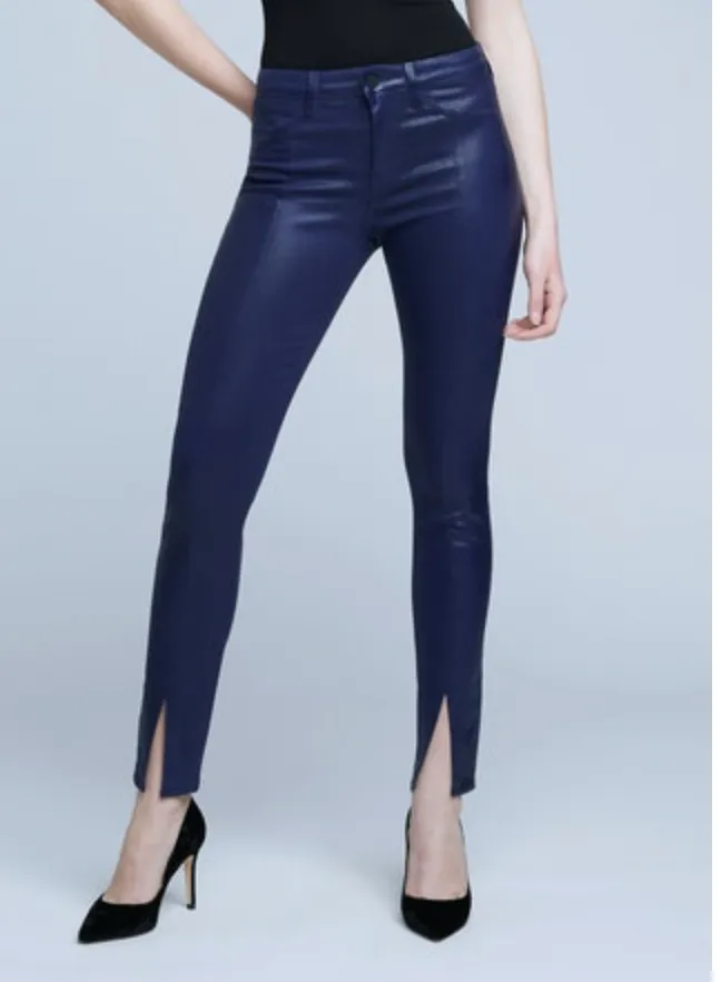 L'Agence Jyothi HR Split Ankle Jean Midnight Coated